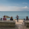Once on Pelee Island, Ontario, participants heard a talk from Canadian sustainability expert and author Leor Rotchild. The setting overlooking the lake was purposeful to really bring home of the excursion's message of sustainability.