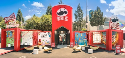 Admit it: When you're down to the last chip, you sometimes wish that Pringles can was a tiny bit bigger so you can grab every crumb. Well, the brand brought a supersize can to music festivals in summer 2023. The so-called Pringles Playground was a collaboration with G7 Entertainment Marketing. A highlight? Guests could mix their own music inside a giant Pringles can with help from Spinifex music mix technology. See more: All the Wacky Ways Snack Brands Have Grabbed Attention Lately