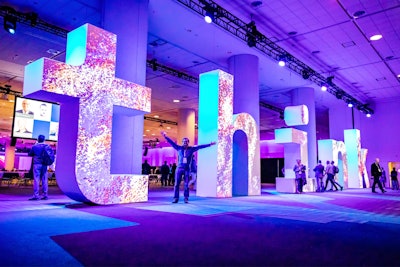How's this for oversize? At the 2019 edition of IBM Think, the tech brand’s annual 30,000-attendee conference, guests were greeted by enormous letters featuring the conference logo. See more: Most Innovative Meetings 2019: #1 IBM Think