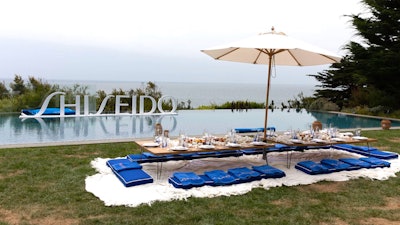 Shiseido hosted sit-down lunches and dinners throughout the week, each with its own distinct decor, chefs, and programming.
