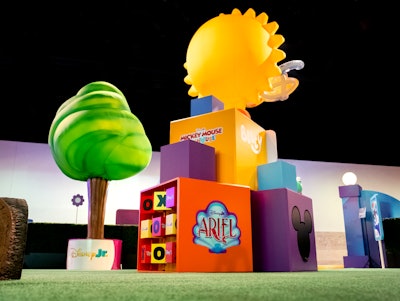 AKJOHNSTON's in-house creative, production, and fabrication teams brought to life custom dimensional prints of beloved characters like the SuperKitties and Bluey’s family. To add an extra layer of excitement, the team incorporated interactive screens that allowed guests to wave and interact with even more characters.