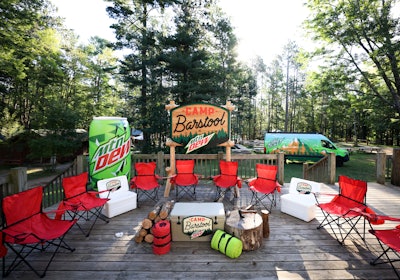 Camp Barstool was a fun-filled, end-of-summer way for some of Barstool's most popular shows to livestream out of office from the great outdoors. This setup is where shows like The Yak aired live Aug. 20-22.