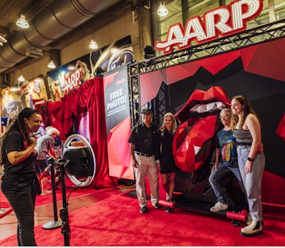 At each venue, concertgoers could pose in front of The Rolling Stones’ iconic “Hot Lips.”