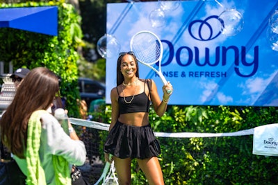 The pop-up aimed to shine a light on the role of sweat in athletic performance and how Downy's Rinse & Refresh products fight odor.