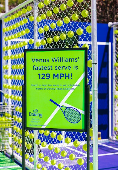 They could also participate in the Sweat & Serve challenge to measure how they match up to Williams’ fastest tennis serve.