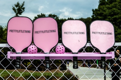 This year, the mobile space includes a pickleball court.