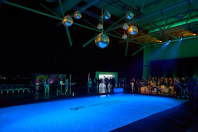 Evan Babins built a custom-designed indoor roller rink in the middle of a conference.