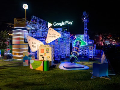 The Google Play Playground spanned multiple levels and 3,600 square feet.