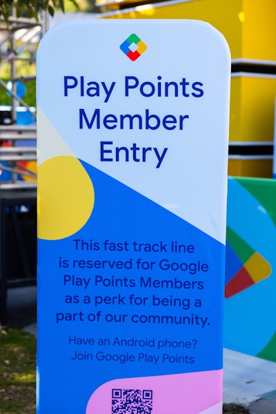 Play Points members received access to a fast-track entrance.