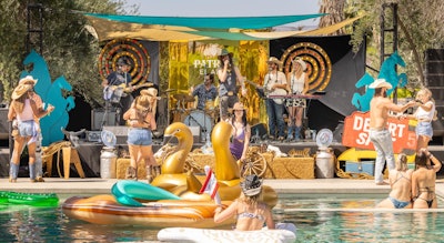 During both Coachella and Stagecoach, guests partied at the Gallery Desert House.