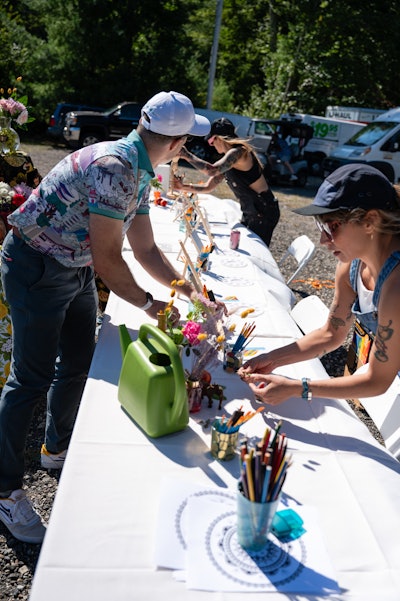 You've likely heard of sip and paint, but what about puff and paint? TeeHC offered attendees the chance to channel their artistic side while enjoying cannabis.