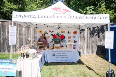 While attendees had the option to sample products, snack on infused popcorn and lemonade, and reap the benefits of CBD wellness shots, they could also partake in activations that had nothing to do with the plant.