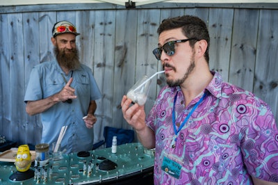 Attendees could partake in a terpene tasting experience.