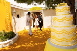 Earlier this year, Bumble gave users with success stories the chance to win a wedding at its 'Little Yellow Wedding Chapel' in Las Vegas.