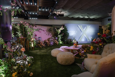 The experience offered plenty of photo op moments for user-generated content, including an elegant “fainting couch” surrounded by flowers and an oversized 'X' installation. Pop Social photographers were on hand to capture guests with a custom lace texture overlay, infusing each photo with the look and feel of Lavish Lace.