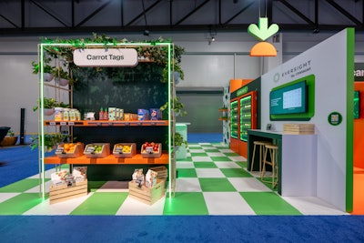 The immersive space was designed to demonstrate how Instacart can “Level Up” businesses and enhance customer experiences.