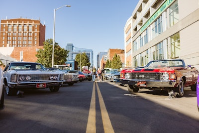 More than 30 luxury and classic cars were on display, including some from Kelce’s personal collection.