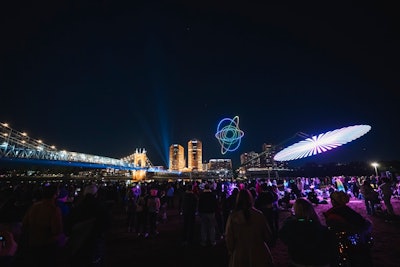 This year's event boasted its biggest footprint yet, covering more than 30 city blocks plus the Ohio River and Northern Kentucky.