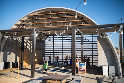 Breakfast buffets and yoga sessions kept the fun going the following morning.