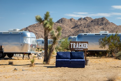 CBS hosted Tracker-inspired overnight experiences in Joshua Tree (pictured) and the Catskills.