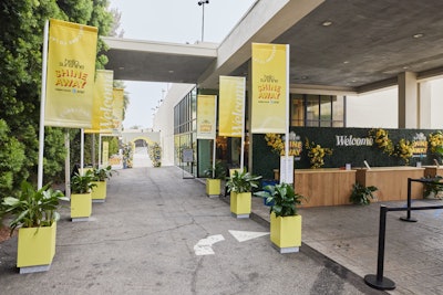 The team used clear signage and maps to help attendees navigate the venue’s two campuses.