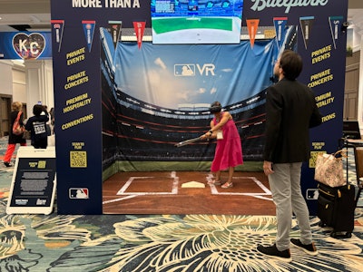 Major League Baseball brought an activation to IMEX for the first time.