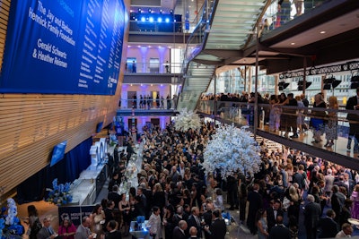 The gala featured a fully catered reception on every level of the venue.