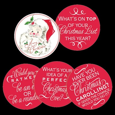 Conversation Paper Coasters