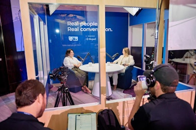 Shepard constructed an on-site podcast studio, where they recorded episodes and customer testimonials.
