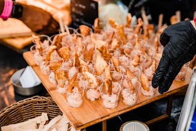 Fort Lauderdale outpost Olive & Sea treated guests to tastes of seafood spreads, hummus, olives, and fresh pita at the Seafood Slam.