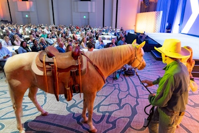 In a fun, Texas-style surprise-and-delight moment, the Zelis CEO entered the forum on horseback. 'Each year, we strive to dream up the unexpected, transforming every event into an experience our customers eagerly anticipate and remember long after,' said Zelis' Erin Brophy. 'We excel at surprising our audience, embracing bold creative risks, and delivering personalized experiences that consistently exceed and set new industry standards.'