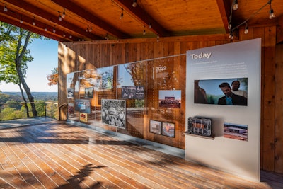 Also perched atop 'Scout Summit' was a gallery that showcased the history of the Scout brand.