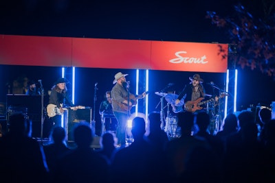 After dinner, guests enjoyed an intimate musical performance by Nashville local Larry Fleet.