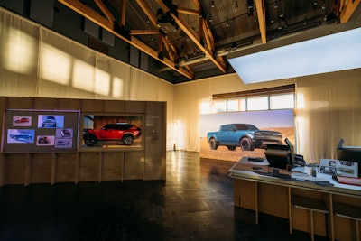 The gallery showcased everything from Scout's 'roots in farming to the iconic trucks that captivated adventurous Americans from the '60s to the '80s to its modern reinvention today,” Bedwani explained.