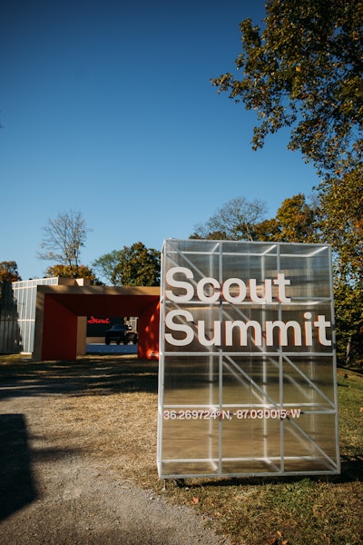 The grand reveal and keynote from Scout CEO Scott Keogh took place on “Scout Summit”—a hilltop 1,000 feet up.