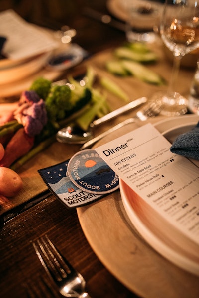 'The barbecue main course was delivered on shared plates in the center of each table,' Bedwani explained. 'And to really bring the experience full circle, the dessert was an apple cobbler that some guests had helped prepare earlier in the day during the activity sessions. It was a feast to remember.'