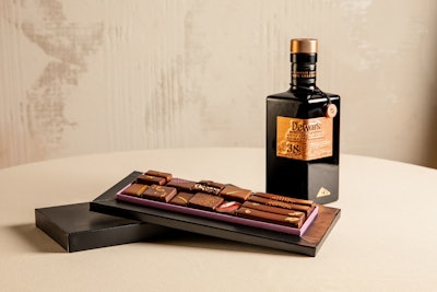 Dewar’s has collaborated with chef Gabriel Kreuther to create custom chocolates infused with a rare, limited-edition Scotch whisky. Priced at $2,199 per bottle, Dewar’s Double Double 38-Year-Old Blended Scotch Whisky features a blend of single-malt whiskies aged for 38 years using the company’s unique four-stage aging process.