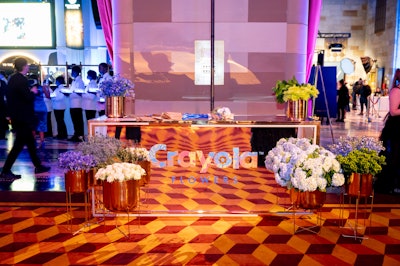 Crayola sponsored a 'make your own flower bouquet' station, which was the hit of the after-party activations. 'Being that the agency has produced this gala for 15 years, and we're in the same venue year after year, the collaboration between the Humane Society and Eventique teams is seamless, to keep this gala fresh for its 400-plus attendees time and time again,' said Eventique executive producer Eric Wielander.