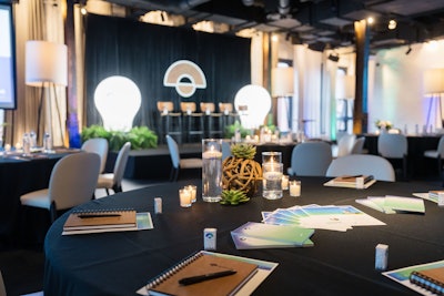 'In a setting that aligns with the industry’s mission, guests feel a part of an impactful and collective purpose,' said Margas, who worked with Frost Chicago on staging, lighting, setup, and tear-down support; Flower Firm on centerpieces and florals; and AirStar on staging design.