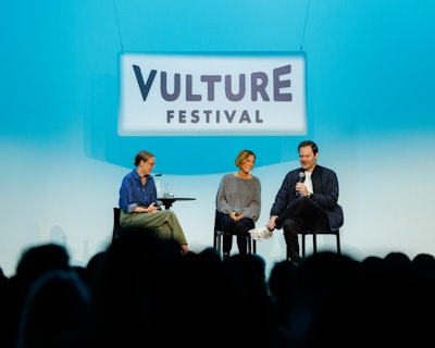 It’s been 10 years since Kristen Wiig and Bill Hader starred in the cult dramedy The Skeleton Twins. To celebrate the occasion, the actors took the stage to look back on their years of collaboration. The event even spurred a first for Vulture Festival: 'We had our first-ever marriage proposal at the event for two die-hard Bill Hader fans,' Given says.