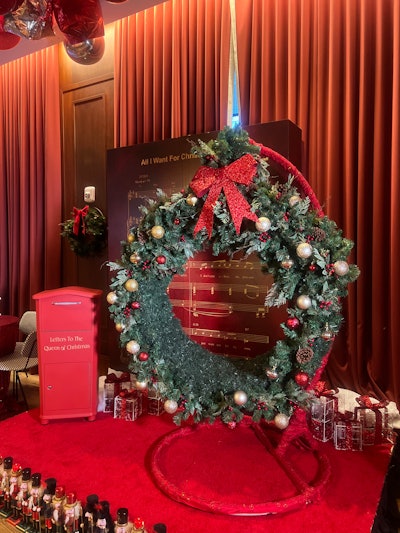 The New Orleans location features a giant wreath swing for photo ops.