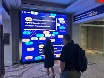 As attendees navigated the venue, RFID badges synced with touchscreen displays, recognizing each individual by name and presenting tailored agendas and event highlights.
