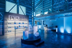 One of the event's major touchpoints was this curated display of PCA Skin’s hero hydration products.