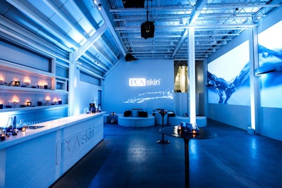 The extensive lighting design allowed the Sterling Social team to set the tone and mood and synchronize it with video and sound elements throughout the space.