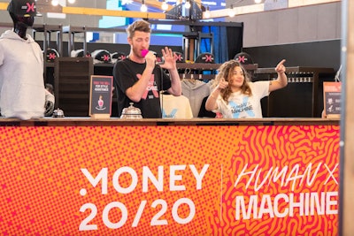 An on-site swag station came complete with personal stylists to help guests choose their items.