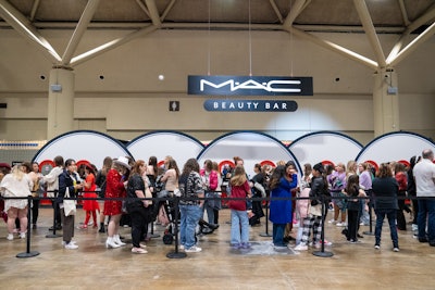 MAC Cosmetics is on site offering touch-ups with professional makeup artists using the brand's latest products.