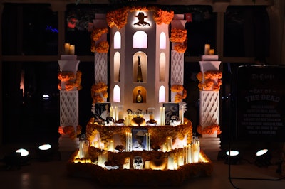 The ofrendas appeared in seven other cities around the world: Bogotá, Colombia; Cape Town, South Africa; London; Melbourne, Australia; Mexico City; Mumbai, India (pictured); and São Paulo. Each ofrenda blended classic holiday elements like marigold flowers with modern interpretations, paying homage to Mexico’s rich heritage and the brand’s founder, Don Julio González, while also capturing the unique spirit of each host city.