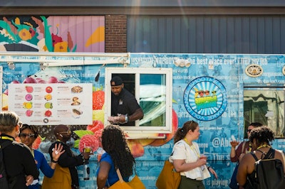 Offerings included several learning opportunities on a variety of stages and venues, inviting outdoor lounge and social areas for making connections with fellow attendees, an array of food trucks serving delicious local fare, a Braindates Lounge, and a variety of interactive exhibits and activations.