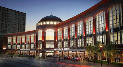 A $256 million expansion of America's Center in St. Louis includes an enhancement of its Washington Avenue entrance.