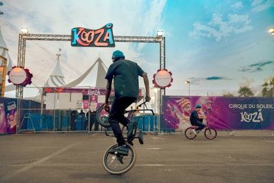 'The BMX riders and the breakdancers fed energy into the crowd,' Luca says.